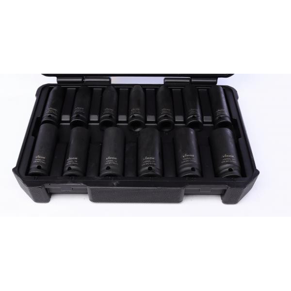 V5550L VIGOR Набір головок торцевих (13 предметів) (10-24mm) (довгі)