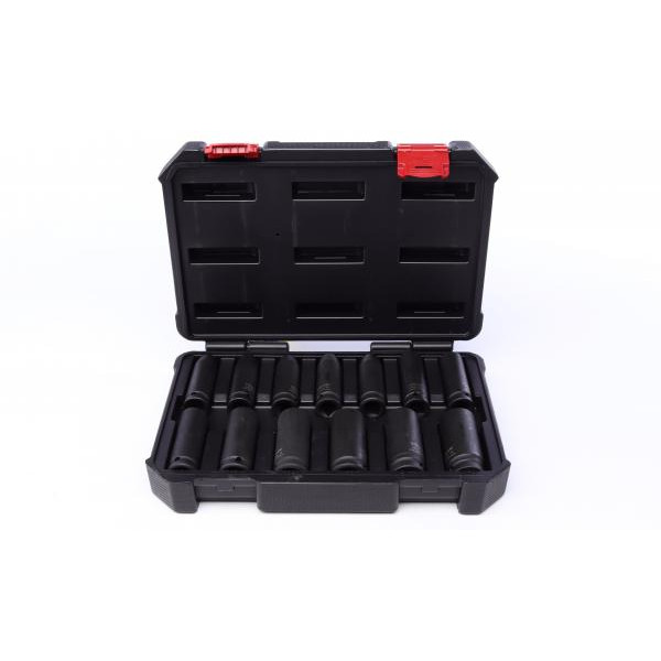 V5550L VIGOR Набір головок торцевих (13 предметів) (10-24mm) (довгі)