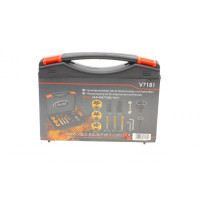 V7181 VIGOR Набір мітчиків та плашок (M12x1.25/M12x1.5/M15x1.5) (13 шт)