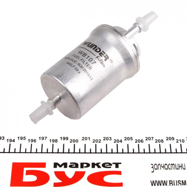 WB107 WUNDER FILTER Фільтр паливний Skoda Fabia/VW Polo 1.2/1.4 01-