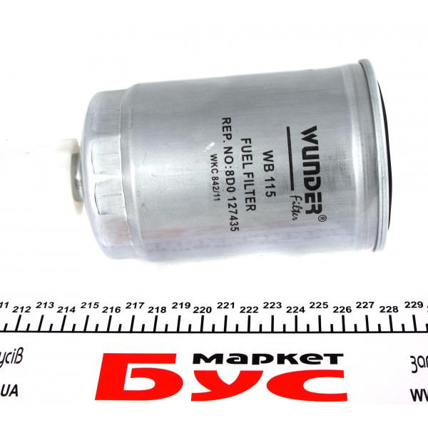 WB115 WUNDER FILTER Фільтр паливний VW Passat 1.9 TDI 98-00