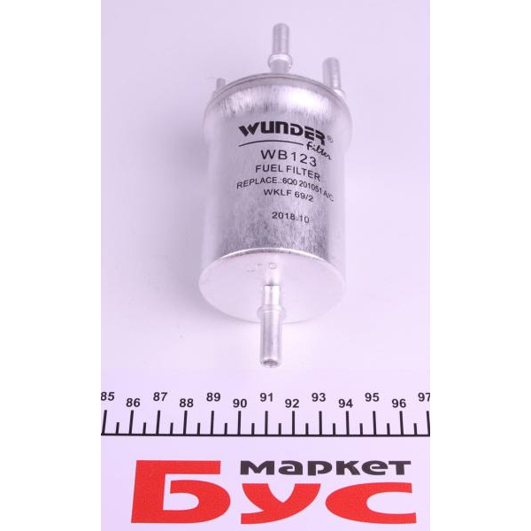 WB123 WUNDER FILTER Фільтр паливний VW Caddy 1.6 BiFuel/ 2.0 EcoFuel 04-