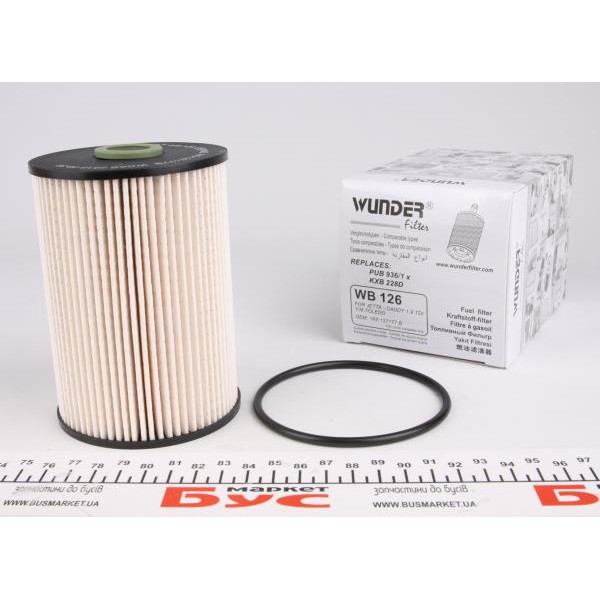 WB126 WUNDER FILTER Фільтр паливний VW Caddy 1.9/2.0 TDI/SDI 03-