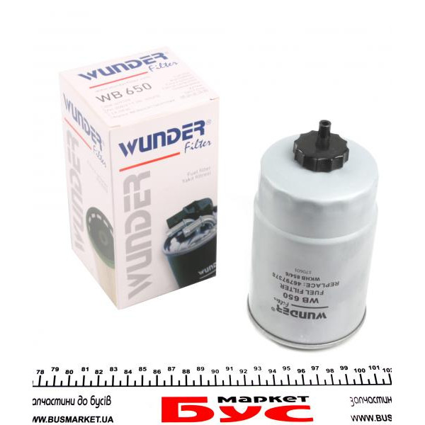 WB650 WUNDER FILTER Фільтр паливний Fiat Ducato 02- HDI