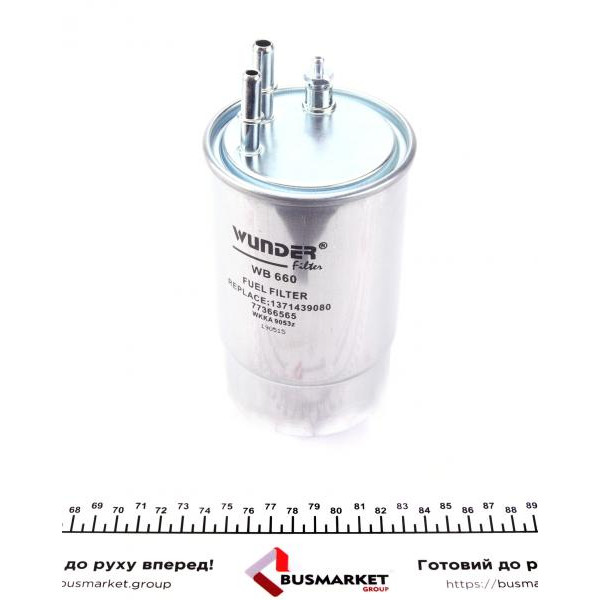WB660 WUNDER FILTER Фільтр паливний Peugeot Boxer/Fiat Ducato 2.0D/2.3D/3.0D 07-