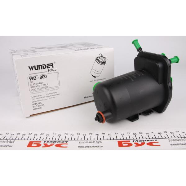 WB800 WUNDER FILTER Фільтр паливний Renault Kangoo 1.5DCI (під датчик води)