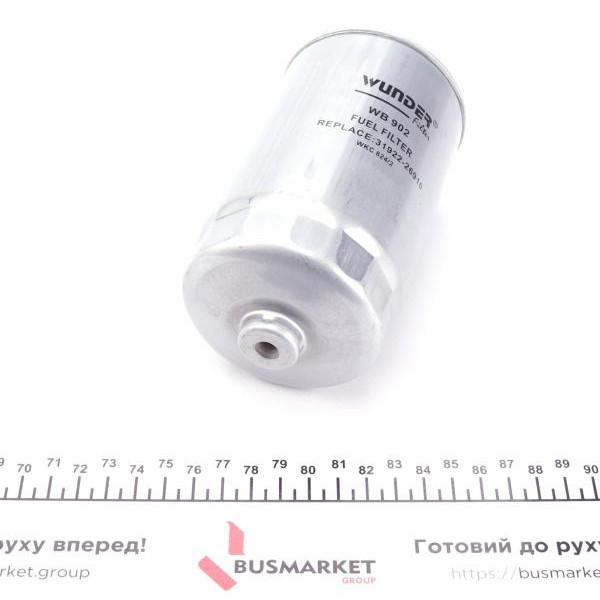 WB902 WUNDER FILTER Фільтр паливний Hyundai Accent 1.5 CRDI/Kia Sorento 2.0-2.5 CRDI