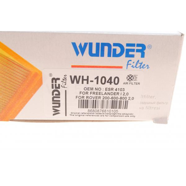 WH1040 WUNDER FILTER Фільтр повітряний Honda Accord/Civic 2.0TDi 96-02