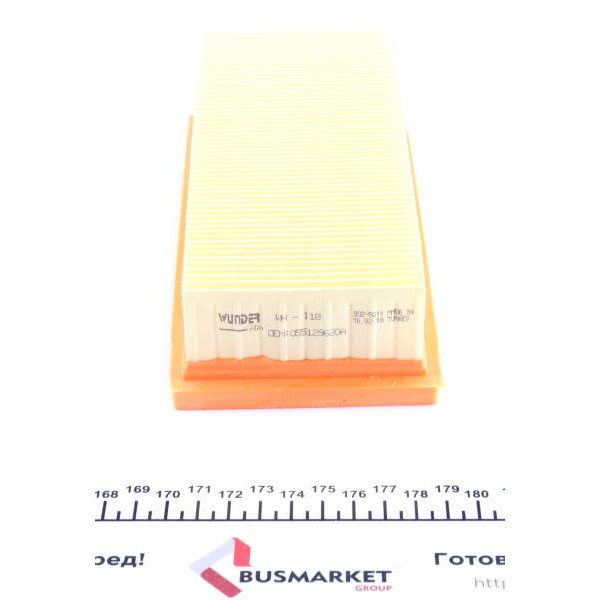 WH118 WUNDER FILTER Фільтр повітряний VW Passat/Golf/Jetta 1.5-1.8 74-93