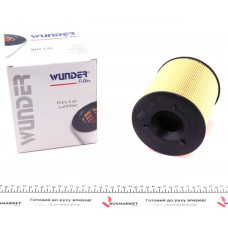 WH139 WUNDER FILTER Фільтр повітряний Seat Ibiza 09-/ Skoda Fabia 10-14/Rapid 12-/VW Polo 09-