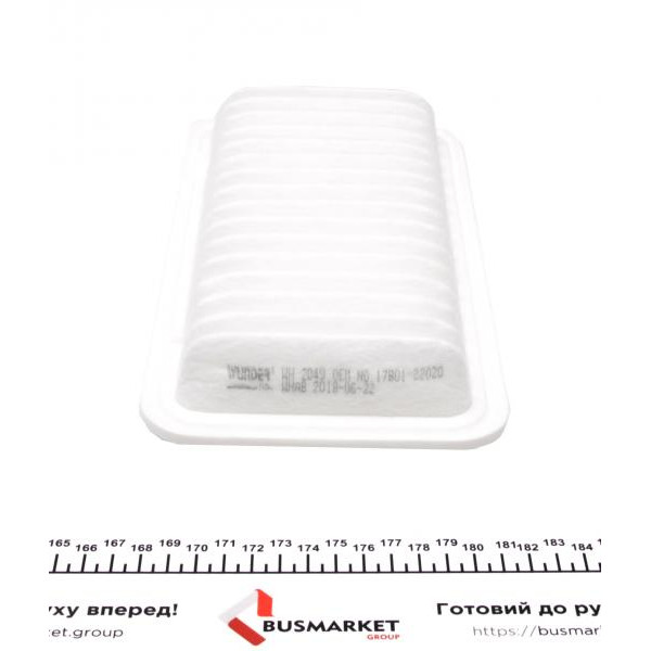 WH2049 WUNDER FILTER Фільтр повітряний Toyota Corolla 01-09