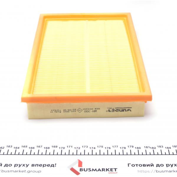 WH300 WUNDER FILTER Фільтр повітряний Opel Vectra A/B 1.6-2.0 88-03