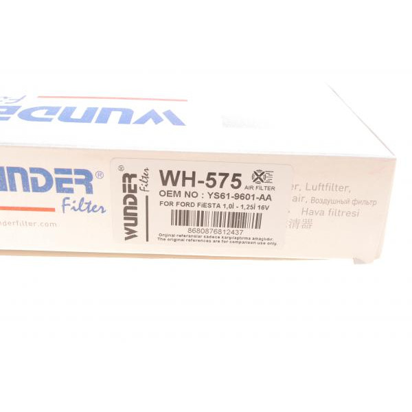 WH575 WUNDER FILTER Фільтр повітряний Ford Fiesta 1.25 16V 95-02
