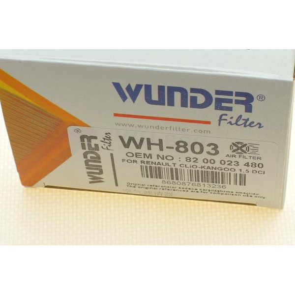 WH803 WUNDER FILTER Фільтр повітряний Renault Kangoo 1.5dCi 01-