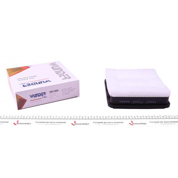 WH908 WUNDER FILTER Фільтр повітряний Mitsubishi L200 2.5DI-D 06- (з поролоном)