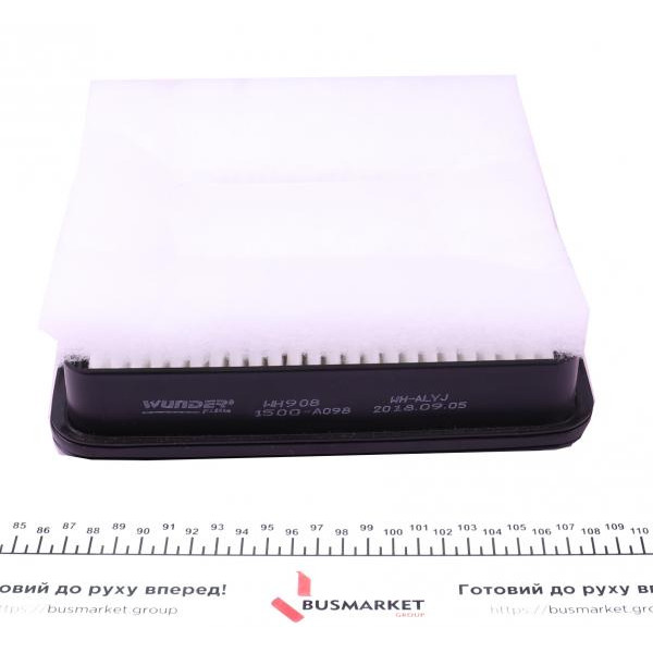 WH908 WUNDER FILTER Фільтр повітряний Mitsubishi L200 2.5DI-D 06- (з поролоном)