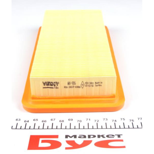 WH916 WUNDER FILTER Фільтр повітряний Hyundai Getz 1.1i-1.6i 02-10
