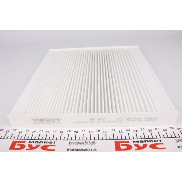 WP412 WUNDER FILTER Фільтр салону Fiat Ducato/Citroen Jumper/Peugeot Boxer 06-