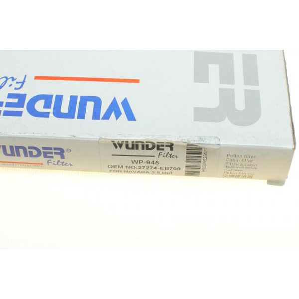 WP945 WUNDER FILTER Фільтр салону Nissan Navara/Pathfinder 2.5dCi/3.0dCi/4.0 05-