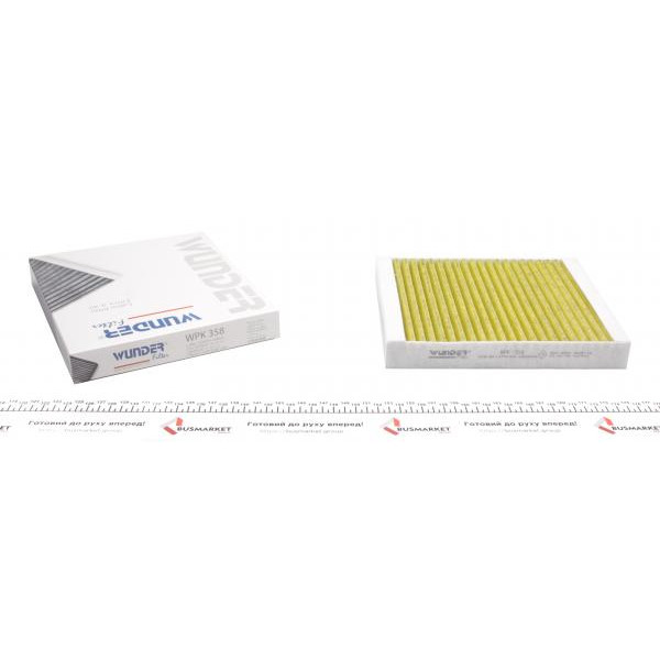 WPK358 WUNDER FILTER Фільтр салону Opel Astra K/Insignia B 15- (вугільний)