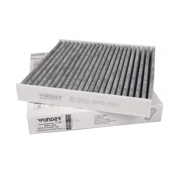 WPK404 WUNDER FILTER Фільтр салону Citroen Berlingo/Peugeot Partner 1.1-2.0HDI -08 (вугільний)