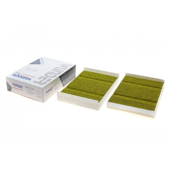 WPK728 WUNDER FILTER Фільтр салону MB S-class (W222/C217) 13- (вугільний) (к-кт 2шт.)