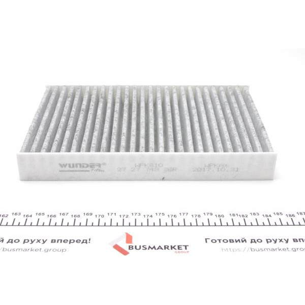 WPK810 WUNDER FILTER Фільтр салону Nissan Juke/Renault Fluence 1.5/1.6 dCi 10- (вугільний)