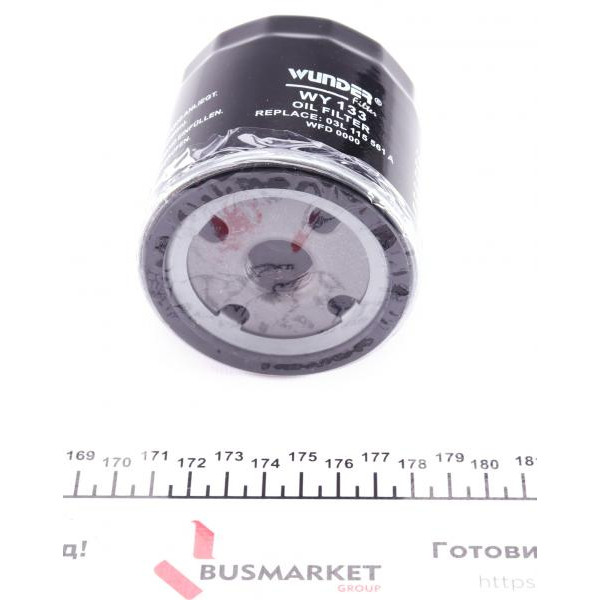 WY133 WUNDER FILTER Фільтр масляний Seat Ibiza IV/Skoda Fabia/Rapid 1.4TDI 14-