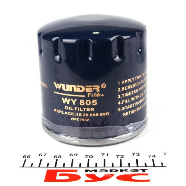 WY805 WUNDER FILTER Фільтр масляний Renault Kangoo 1.5dCi 10-