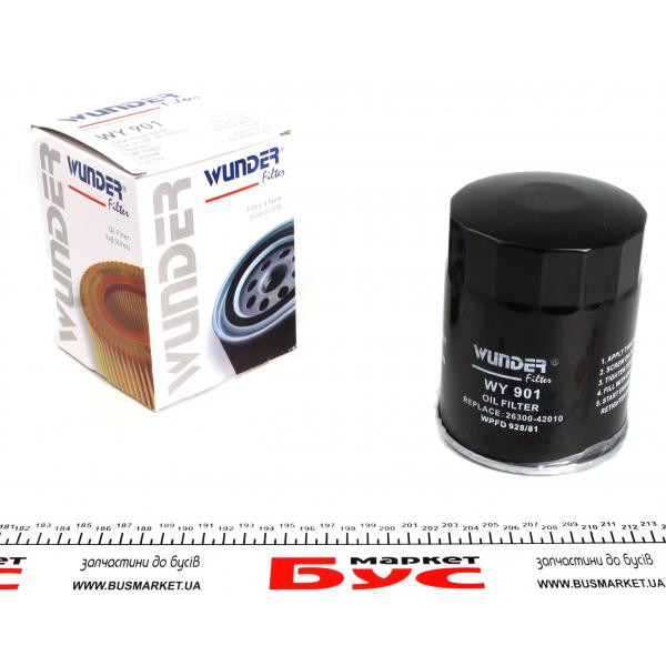 WY901 WUNDER FILTER Фільтр масляний Mitsubishi Galant/Lancer 1.8D/TD/2.0D