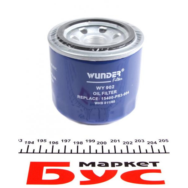 WY902 WUNDER FILTER Фільтр масляний Mazda 626/3/6 2.0D 86-10