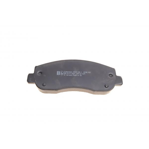 251471801 ZIMMERMANN Колодки гальмівні (передні) Renault Master III/Opel Movano B 10- (Brembo) (з датчиком)