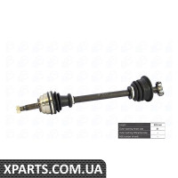 Напіввісь Kangoo 1.2-1.6/1.9D Л. (21нар.зуб) (-ABS) BGA - DS7300L