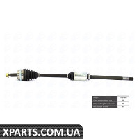 Напіввісь Master/Movano 2.5dCi/dTi 01- Пр. (+ABS) BGA - DS7335RA