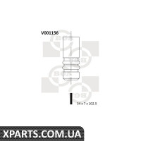 Клапан двигуна BGA - V001156
