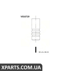 Клапан выпуск. Caddy III/Golf VI/Fabia/Octavia 1.2 TSI 10- BGA - V016719