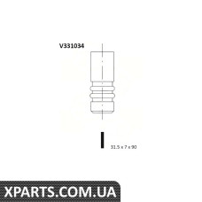 Клапан випуску. T5 1.9/2.5TDI -09 BGA - V331034