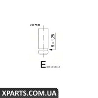 Клапан випуск (32.5х8х111.3) Trafic/R19/R21 1.7i -95 BGA - V517981