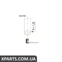 Клапан впуску. Berlingo/Partner 96-/Scudo/Expert 1.9D (XUD) 96- BGA - V537708