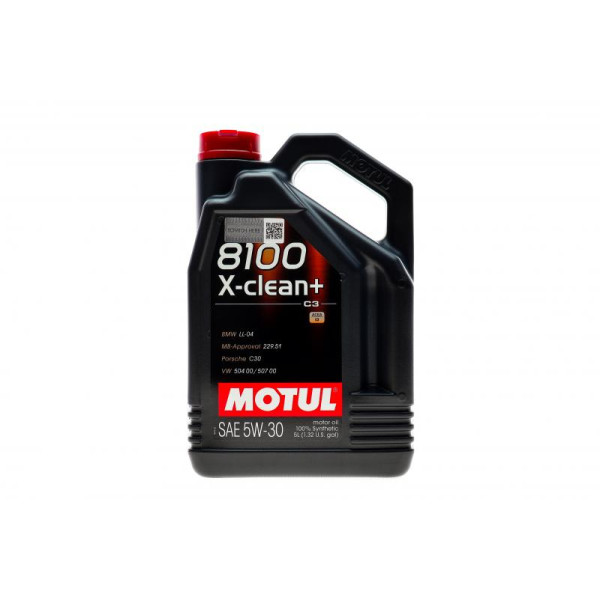Масло моторная 5L 8100 X-CLEAN+ 5W30 VW 504 00 - 507 00 MOTUL 854751