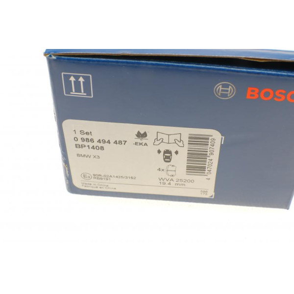 Колодки тормозные (передние) Bosch 0986494487