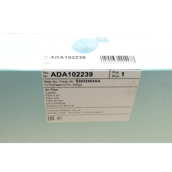 Фільтр повітряний Blue-Print ADA102239