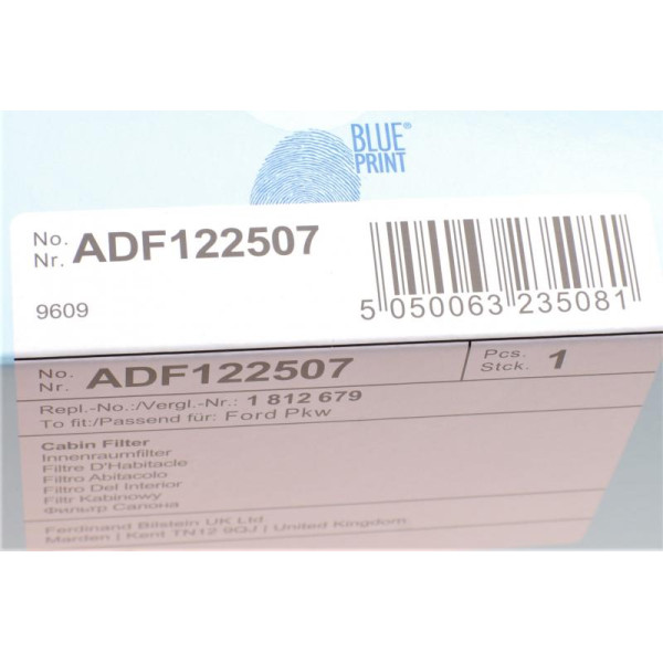 Фільтр салону Blue-Print ADF122507