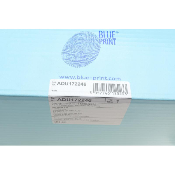 Фільтр повітряний Blue-Print ADU172246