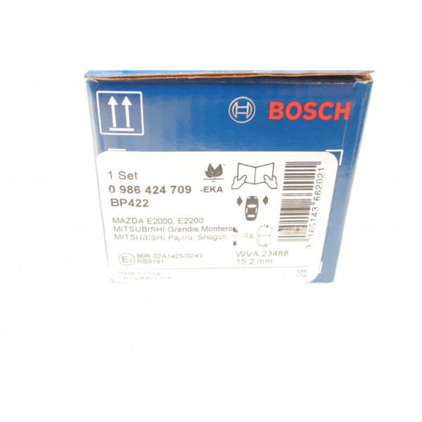 Колодки тормозные (передние) Bosch 0986424709