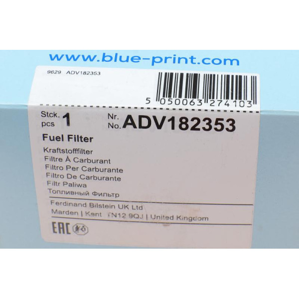 Фильтр топливный Blue-Print ADV182353