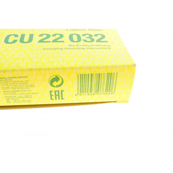 Фільтр салону Mann CU22032