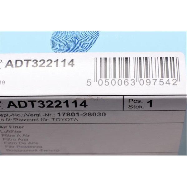 Фільтр повітряний Blue-Print ADT322114