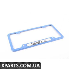 82122357928 BMW BMW Blue Insignia Plate Frame - (БІЛЬШ НЕ ПРОДАЄТЬСЯ)