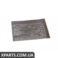 71227546433 BMW Етикетка викидів вихлопних газів